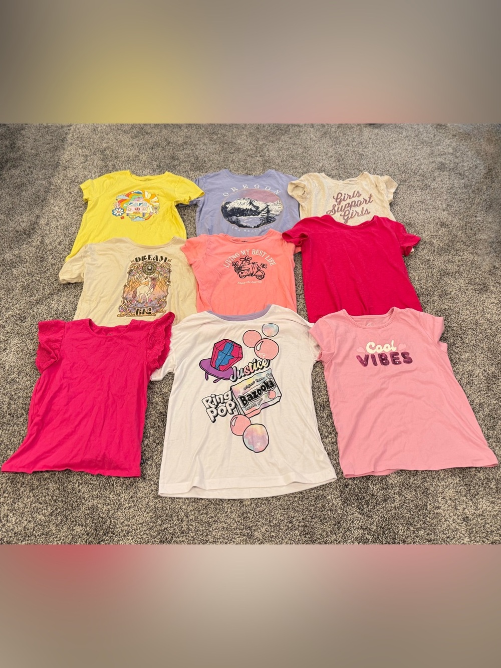 Girls 10/12 Cotton Graphic T-Shirts lot- bundle for more!
